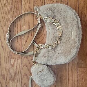 Steve Madden Junie Faux Fur Shoulder Bag